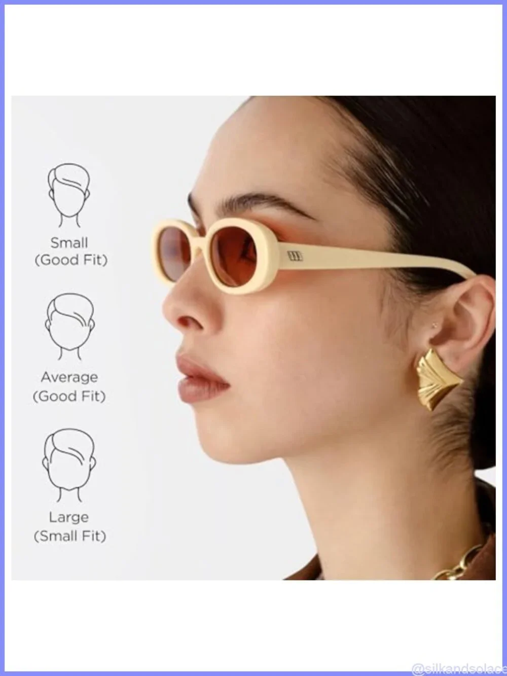 Oval Full Frame Sunglasses with Scratch Resistant UV Protection Lenses